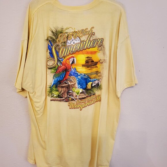Margaritaville men's XXL yellow, short sleeve T shirt from San Antonio, TX. - Picture 2 of 9